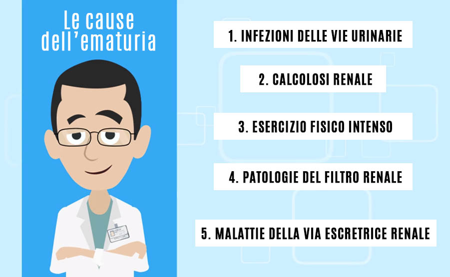 cause ematuria sangue nell'urina eziologia