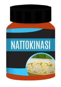 Flacone di nattochinasi (nattokinasi) integratore fibrinolitico estratto dal natto fermentato