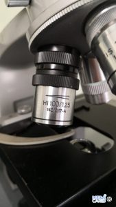 Obiettivo per campo oscuro con iride, microscopia in campo oscuro