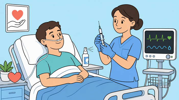 immagine che illustra la preparazione del paziente che si deve sottoporre a BAL lavaggio broncoalveolare