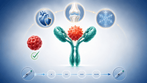 illustrazione con la molecola di canakinumab