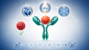 illustrazione con la molecola di canakinumab