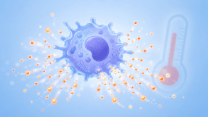 Illustrazione del meccanismo dell'interleuchina 1 nel sistema immunitario con rappresentazione della cascata infiammatoria e dell'inflammasoma
